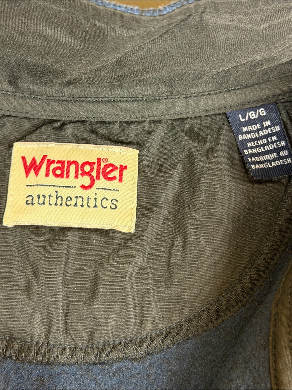 Wrangler Men's Zip-Neck Sweater in Heather Blue - Picture 4 of 9